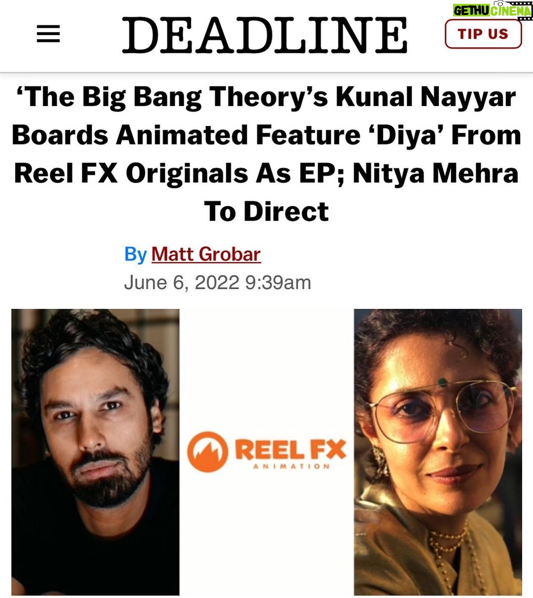 Kunal Nayyar Instagram - Excited to continue exploring the animated world. This time through Indian folklore. This one hits close to home:) love. Link in bio.