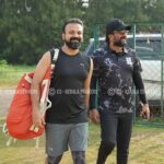 Kunchacko Boban Instagram - Captain cool @kunchacks on the field with all smiles and swag! 🏏✨ #happyhappyccl #ccl #celebritycricketleague #keralastrikers # @cclt20 @keralastrikersofficial @celebritycricketclub