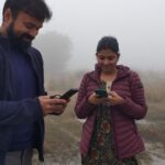Kunchacko Boban Instagram - Hareesh and Reshmi trying to prove their rare skills while shooting 👀😬 @kunchacks 👁👁