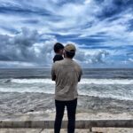 Kunchacko Boban Instagram - Well…this was one place where I went with my Lady Love for that mandatory romantic rendezvous…. After almost 23 years,here I am again with the cutest little replica of ours ..😇😈 And clicked by the same Lady Love ❤️ @priyakunchacko #shangumughambeach #1999to2022 #izzuboy #GiftofGod