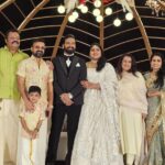 Kunchacko Boban Instagram - Wishing the beautiful couple Bhagya & Shreyas a blissful and blessed life of togetherness💕 Happy to see the smiling faces all around with friends and family!! @sureshgopi @actorgokulsuresh @the.real.madhav @rahulphotoshoot