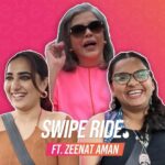Kusha Kapila Instagram - Sharing this one straight from my heart💜 This episode of Tinder Swipe Ride is a lot more iconic than usual coz @areyohdeva and I had the privilege of being in the same car as @Thezeenataman ji 🤌✨ The holy grail of dating and life advice was bestowed upon us, major tea was spilled and perceptions were changed. If I’m MIA for 4-5 days just understand that I am still not over this iconic ride 💖 Watch #SwipeRide now streaming free, only on JioCinema! #JioCinema #SwipeRideOnJioCinema #Tinder