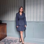 Kusha Kapila Instagram - hello for the first time from london 🤍 . . . Styled by @ayeshaaminnigam with @mehullsinglla Assisted by @sejal_satish.n Outfit by @qua.clothing Earings by @amamajewels Heels by @londonrag_in Ned hotel London