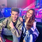 Kusha Kapila Instagram - KK X KK (we tried to give Vogue but we couldn’t stop laughing) catch our banter with @renil.abraham on Invite Only on @amazonminitv pata nahi kya hee bola hai but @kkundrra gave us a lot of life lessons so don’t miss that pls Karan is styled by @shreeum I am styled by @mohitrai with @tarangagarwalofficial Outfit : @cilvrstudio Accessories : @tuula.jewellery