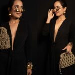 Kusha Kapila Instagram - no feeling prouder than wearing your best friend’s label. swipe to the last picture🤣 Thrive and thrive more @amamajewels and team💪 @thewordmagazine 🔥 📸 by legendary @photobygulshansachdeva 🌸