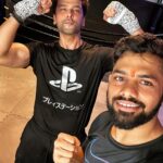 Kushal Tandon Instagram - @krishna.payasi 👋fun session hellya🤜