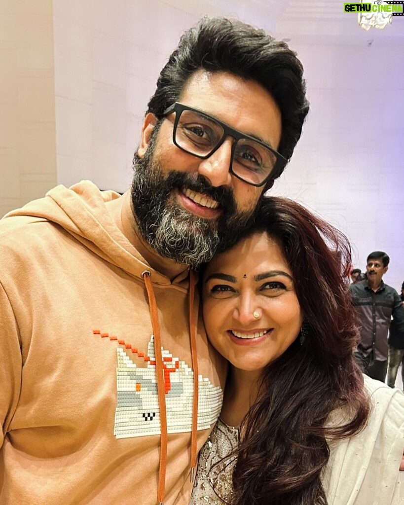 Kushboo Instagram - Wishing you a very very happy birthday dearest Abhi. Stay as adorable and as wonderful as you are. Tons of love and warm wishes to you. ❤️❤️🎂🎂🎂💐💐🥰🥰🥰 @bachchan
