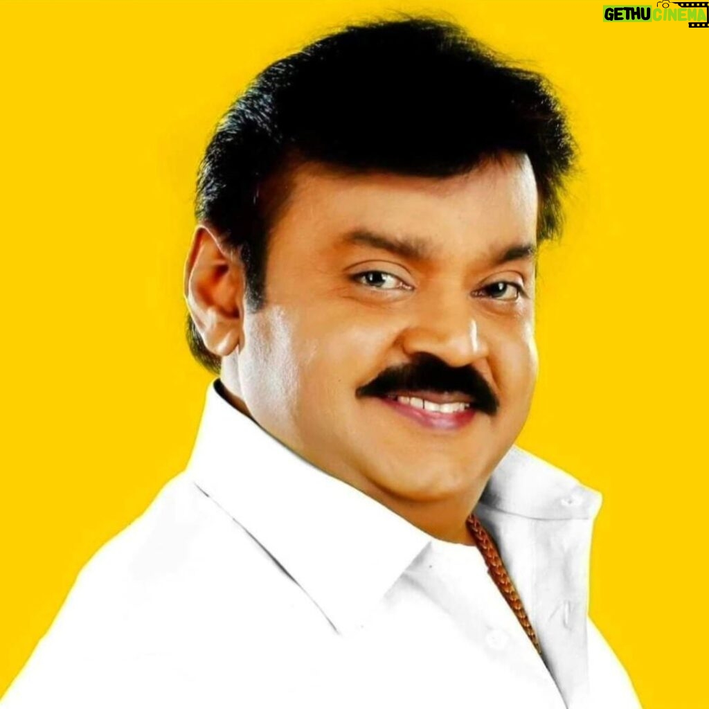 Kushboo Instagram - We have lost a gem. A man with a golden heart. A man who truly deserved a lot more. Our beloved Captain, our Vijaykanth. Sir, hope you are finally at peace. Deepest condolences to his family, fans and devoted party workers. Om Shanthi. 🙏🙏🙏😭😭😭😭 #RIPVijaykanth #CaptainVijaykanth