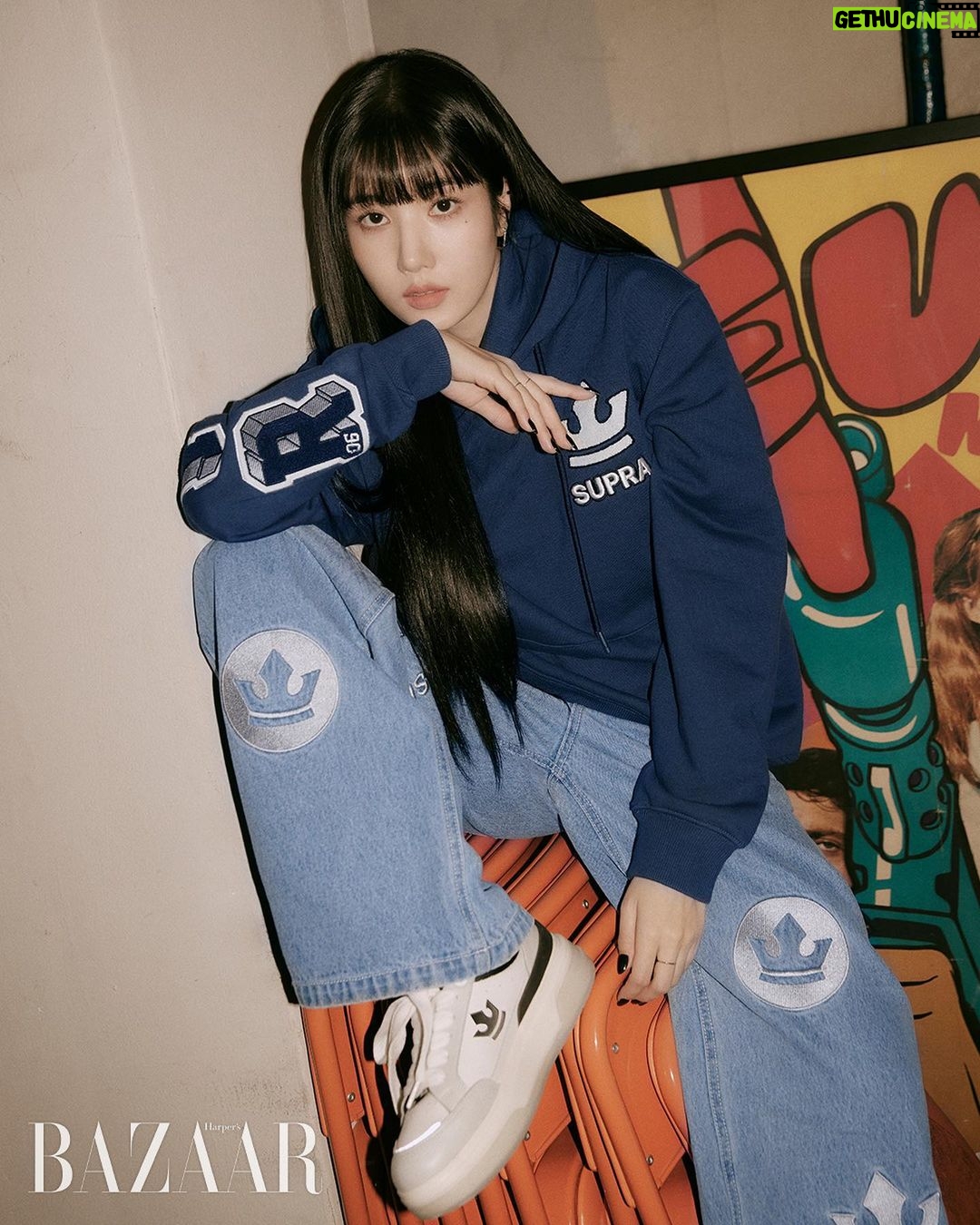 Kwon Eun-bi Instagram - @harpersbazaarkorea @supra_korea