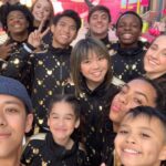 Kyle Hanagami Instagram - You guys, I choreographed for the Radio Disney Music Awards! I got to hire so many friends and work with so many people I’ve always wanted to work with. @sofiacarson I’m so proud of you. You are such a gem and I always love choreographing for you. Thank you @nappytabs for the opportunity always and a huge thank you to @haleyjonae, @hondotey, @elliessoto, @jalen_forward, @Nicoleehutton and everyone else who helped me prepare for this job! ❤️ #dance #ardys KCAL News