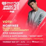 Kyle Hanagami Instagram - Thank you @iheartradio for the nomination. ♥️😭 Let’s go @cncomusic @nattinatasha @richardcamacho @christopherbvelezm @erickbriancolon @joelpimentel @zabdieldejesus @anthonydoubleu @florisbosveld You can vote on Twitter using #HoneyBoo + #FaveChoreography + #iHeartAwards.