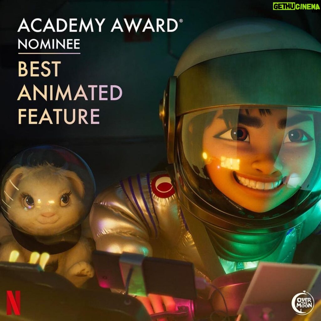 Kyle Hanagami Instagram - I choreographed an Oscar Nominated movie! Congrats @overthemoonmovie and everyone who worked on this beautiful film! 🌙 @pearlstudioanimation @netflixfilm @glenkeaneprd @genrim @peilinchou @thecathyang @phillipasoo @mshelenpark @kevhlin ♥️ u @theacademy Thank you too my standins and mooncakes! @kayceericeofficial @hughniverse @shannonk888 @mayceesteele @elliessoto @nicoleehutton
