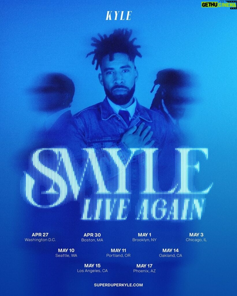 Kyle Harvey Instagram - SMYLE AGAIN coming to you live :) It’s been too long & I’ve missed y’all Comment what city you’re pulling up to ✌🏽 Get your tix & meet n greet at superduperkyle.com this Friday (presale tomorrow)