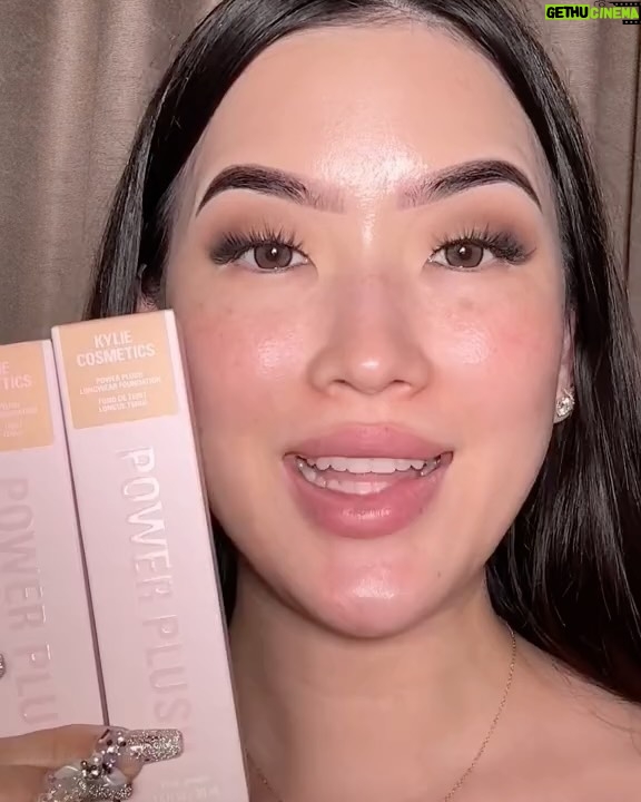 Kylie Jenner Instagram - Thank you for all of the love on my Power Plush Longwear Foundation 🤍 available now on KylieCosmetics.com and my @kyliecosmetics global retailers 😍