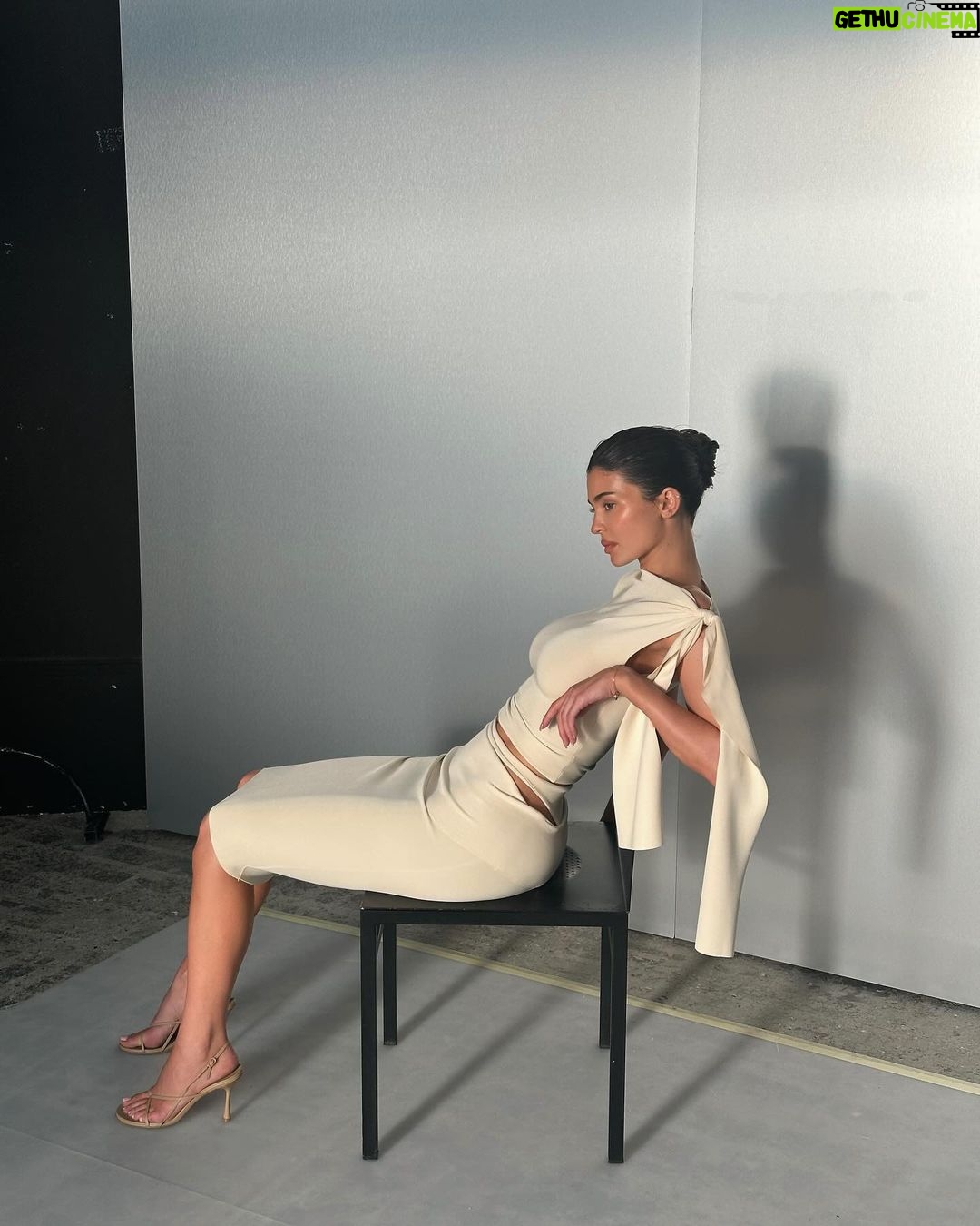 Kylie Jenner Instagram - KHY bts in Paris 🖤 Drop 004 coming 02/28. preview the collection now on khy.com and sign up for early access. 2 more days 🥹