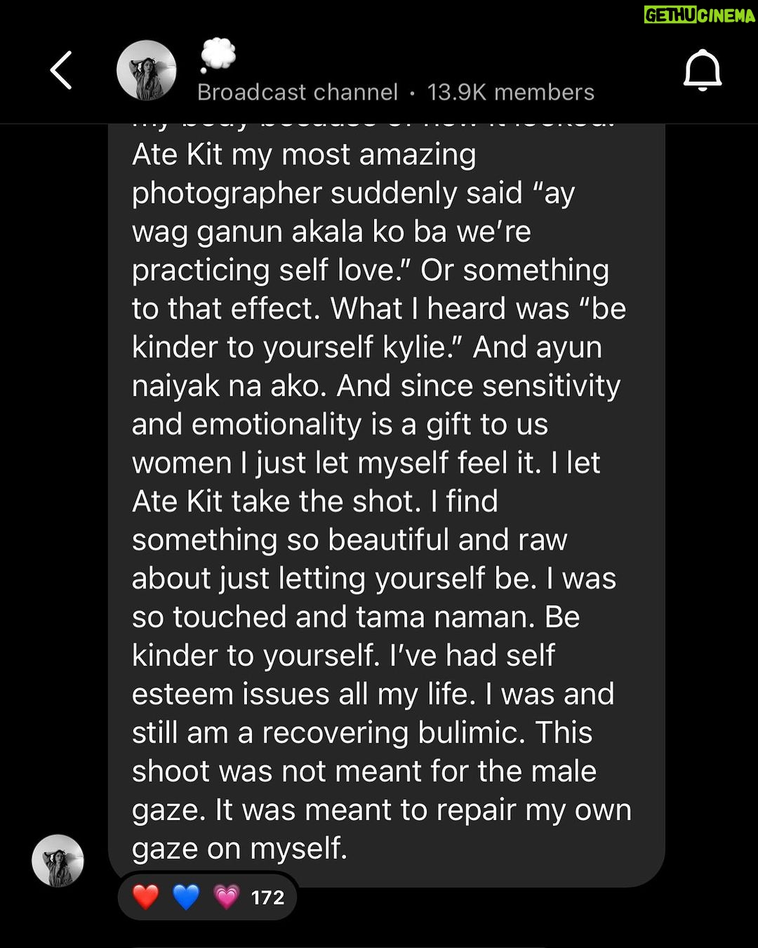 Kylie Padilla Instagram - Captured a dream shot – a moment of breathtaking vulnerability and beauty. Seeing Kylie embrace her authenticity during the shoot was an honor. Photography isn’t just about images; it’s about capturing the essence of self-love and resilience. Grateful to be part of this empowering journey. 📸💖 Thank you for letting me take this photo, @kylienicolepadilla I love you! 🤍 #DreamShot #EmpoweringPortraits #HelloDarlingPh #KyliePadilla