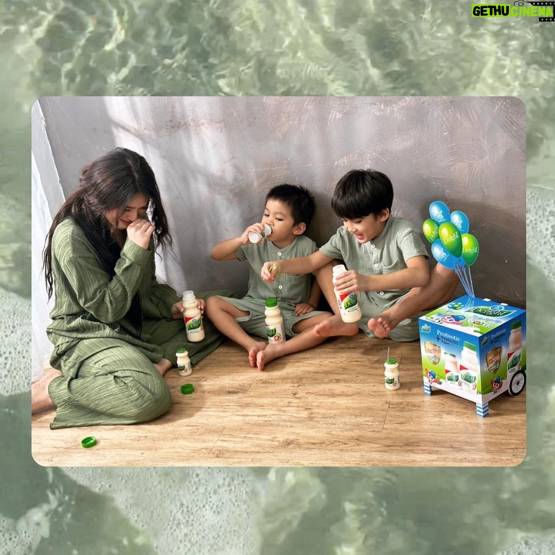 Kylie Padilla Instagram - π Finally kids can go outside and play! Itβs about time because my kids are gladiators! They need to let this energy out!!! And kampante ako because @dutchmilldelightph is packed with Probiotics + Prebiotic Fibers for STRONG IMMUNITY and GOOD DIGESTION π‘οΈ Do you also give Dutch Mill Delight to your kids, Mommies? π #DutchMillDelight #DelightfullyGood #ImmuniTWO @dutchmilldelightph @brandbuzz_ph