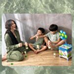Kylie Padilla Instagram - 💚 Finally kids can go outside and play! It’s about time because my kids are gladiators! They need to let this energy out!!! And kampante ako because @dutchmilldelightph is packed with Probiotics + Prebiotic Fibers for STRONG IMMUNITY and GOOD DIGESTION 🛡️ Do you also give Dutch Mill Delight to your kids, Mommies? 😊 #DutchMillDelight #DelightfullyGood #ImmuniTWO @dutchmilldelightph @brandbuzz_ph