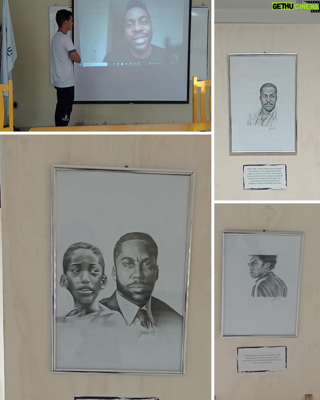 Lázaro Ramos Instagram - Obrigado Escola @eremjosemendesdasilva obrigado professor @adilsomariano e obrigado ao aluno @joaomarcell_ pela criação dessas imagens. Fico muito honrado em ver uma história de luta, aprendizado e trabalho retratado dessa maneira, que possa servir de inspiração para vocês, assim como vocês me inspiraram com o seu gesto. Muito obrigado. Que o ano de 2024 vocês se sintam mais e mais motivados a paixão pelo saber. ❤️