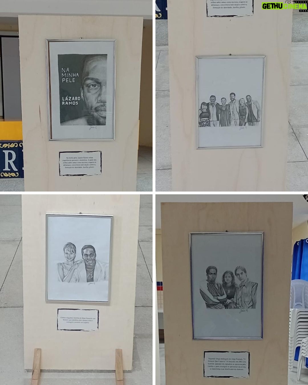 Lázaro Ramos Instagram - Obrigado Escola @eremjosemendesdasilva obrigado professor @adilsomariano e obrigado ao aluno @joaomarcell_ pela criação dessas imagens. Fico muito honrado em ver uma história de luta, aprendizado e trabalho retratado dessa maneira, que possa servir de inspiração para vocês, assim como vocês me inspiraram com o seu gesto. Muito obrigado. Que o ano de 2024 vocês se sintam mais e mais motivados a paixão pelo saber. ❤️