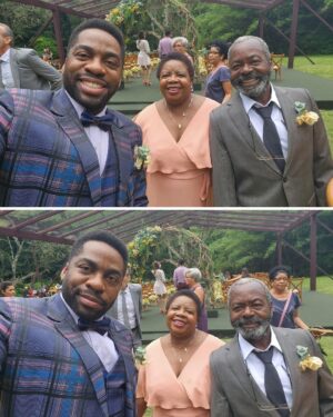 Lázaro Ramos Instagram - A Família Fofoca cresceu!! 🥳🥳🥳

Taís casou com Pedro em #ElasporElas e compartilho com vocês os bastidores dessa cerimônia linda, com direito a estreia do look da Lara combinando com Mário e até  @mateusolanooficial cantando.

E aí, será que ainda vamos ter mais casórios na família Cury até o final da novela? 👀