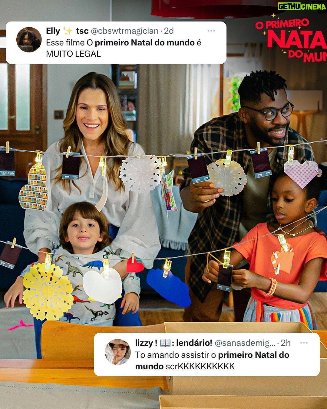 Lázaro Ramos Instagram - #OPrimeiroNatalMundo foi recebido assim por vocês, fico muito feliz em ver que um filme de natal 100% brasileiro foi tão bem aceito. Obrigado por tanto afeto e divulgação, o Top 1 desse primeiro fim de semana foi graças a cada um de vocês. E pra quem ainda não assistiu, nosso filme está disponivel no @primevideobr no mundo todooooo! Chique, né?! Mas me conta, qual sua cena favorita? ❤️🎄 No elenco: eu, @ingridguimaraes @fabianakarlareal @igorjansen @yasminlonduik @valengasparoficial @theomatosoficial @cezarmaracuja @rafaelinfante @wilson_rabelo_ Dirigido por: @susanagarciacapri e @gigisoares10