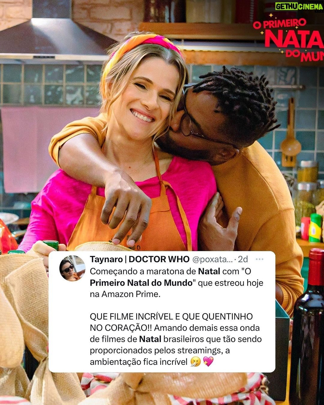 Lázaro Ramos Instagram - #OPrimeiroNatalMundo foi recebido assim por vocês, fico muito feliz em ver que um filme de natal 100% brasileiro foi tão bem aceito. Obrigado por tanto afeto e divulgação, o Top 1 desse primeiro fim de semana foi graças a cada um de vocês. E pra quem ainda não assistiu, nosso filme está disponivel no @primevideobr no mundo todooooo! Chique, né?! Mas me conta, qual sua cena favorita? ❤️🎄 No elenco: eu, @ingridguimaraes @fabianakarlareal @igorjansen @yasminlonduik @valengasparoficial @theomatosoficial @cezarmaracuja @rafaelinfante @wilson_rabelo_ Dirigido por: @susanagarciacapri e @gigisoares10