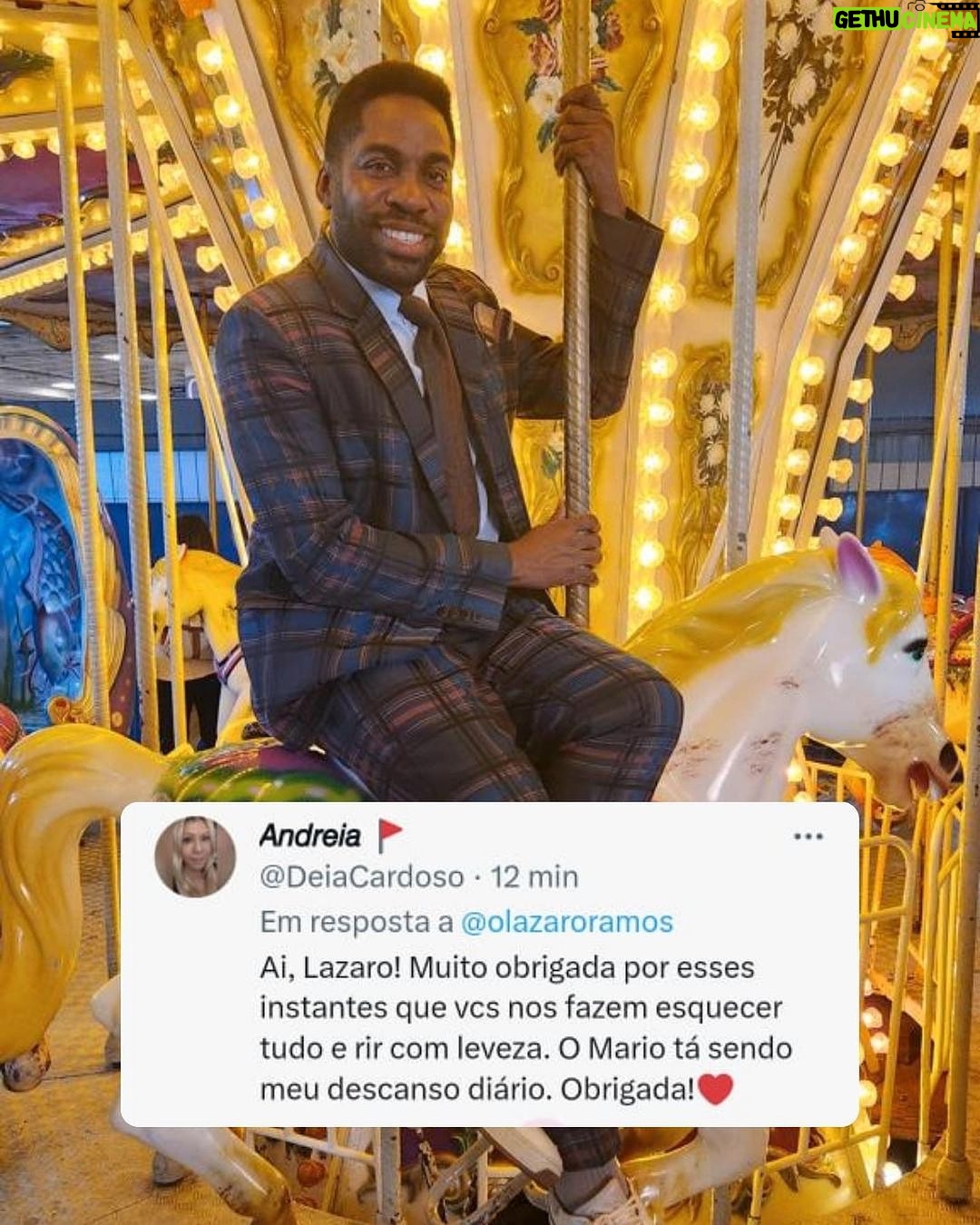 Lázaro Ramos Instagram - Amores, agradeço por todas as mensagens que venho recebendo, e esse era o nosso combinado: trazer leveza para o seu começo de noite. ❤️ Espero que vocês continuem acompanhando #ElasporElas, porque os capítulos estão cada vez mais surpreendentes! E eu estou, inclusive, ansioso para já gravar e já apresentar para vocês. Alguém adivinha o que vem pela frente? 👀 Rio de Janeiro, Rio de Janeiro