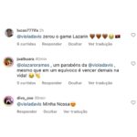Lázaro Ramos Instagram - Amei Viola me dando parabéns no dia errado, hoje é o dia de Tais e ela ME parabenizou. Penso que ela mandou o meu agora, que também é em novembro 😂 Tá valendo porque é chique demais, mesmo com 24 dias de atraso! rsrsrsrsrsrsrs Ou será que mudo minha data de aniversário? Rsrsrsrw