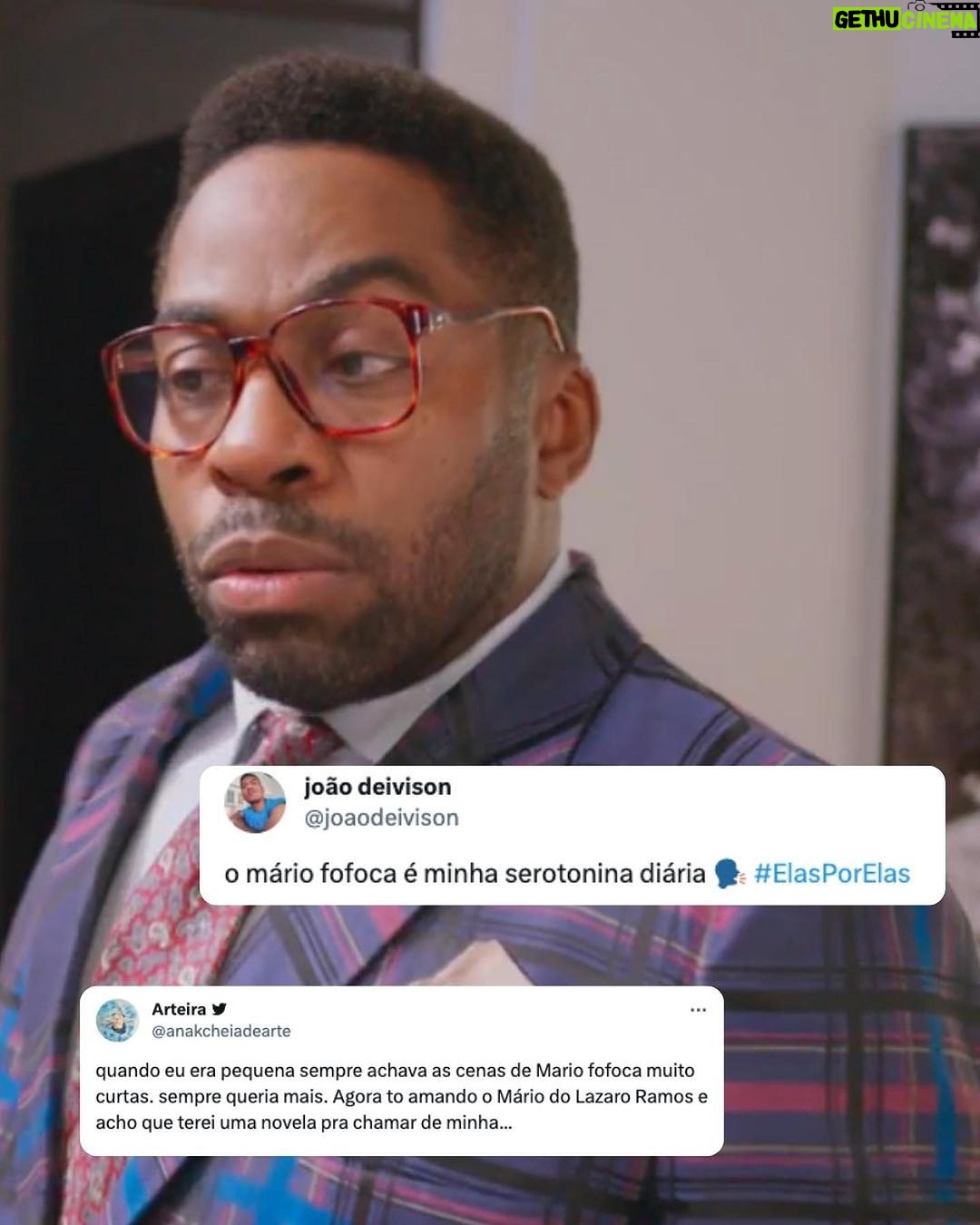 Lázaro Ramos Instagram - Amores, agradeço por todas as mensagens que venho recebendo, e esse era o nosso combinado: trazer leveza para o seu começo de noite. ❤️ Espero que vocês continuem acompanhando #ElasporElas, porque os capítulos estão cada vez mais surpreendentes! E eu estou, inclusive, ansioso para já gravar e já apresentar para vocês. Alguém adivinha o que vem pela frente? 👀 Rio de Janeiro, Rio de Janeiro