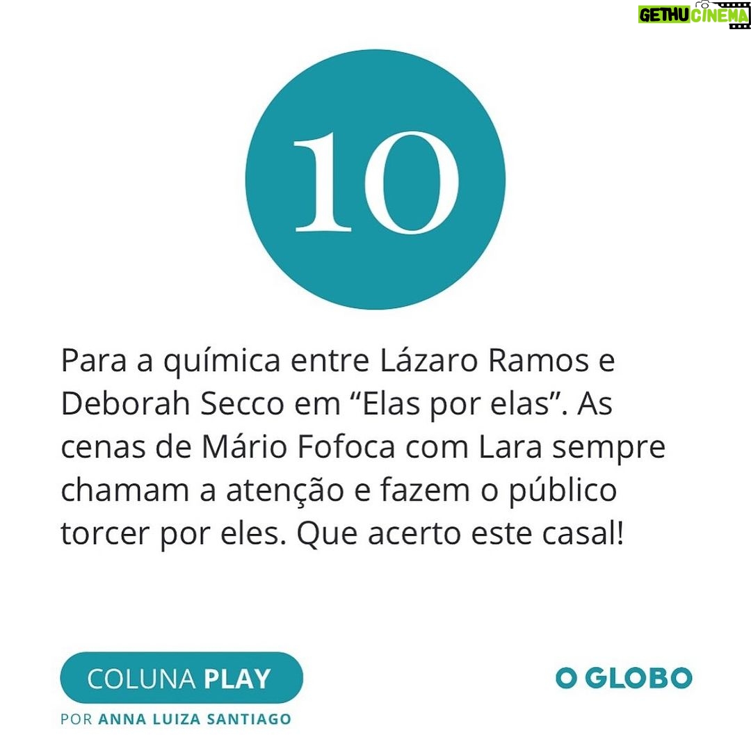 Lázaro Ramos Instagram - Amores, que delícia tem sido viver esse casal tão divertido e maravilhoso como Lara e Mário e trabalhar com quem a gente tem tanto carinho, amizade e admiração. Melhor ainda é sentir o carinho de todos os nossos fãs que torcem por esses dois. Obrigada @amoramautner @therezafalcao e @ale_marson por tanto. Ah, e fiquem de olho porque vem mais cenas eletrizantes por aí. ❤️