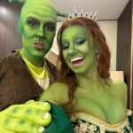 Léna Mahfouf Instagram – bon alors qui gagne pour le meilleur costume de la soirée ??? 💚🫣 photos by @arthurjoncourphotographe Paris, France