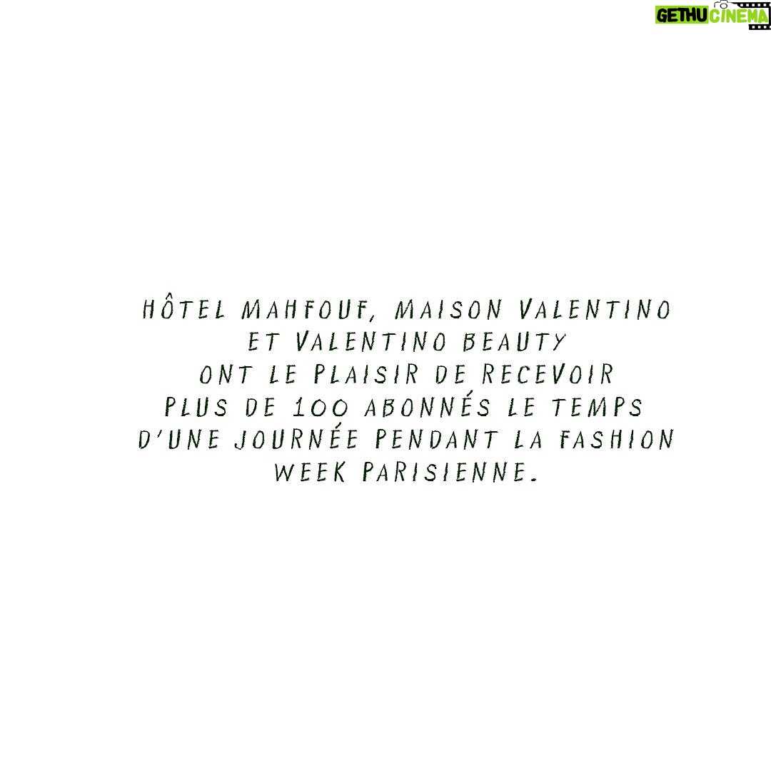 Léna Mahfouf Instagram - very proud moment 🫶🏼 @hotelmahfouf @maisonvalentino @valentino.beauty Paris, France