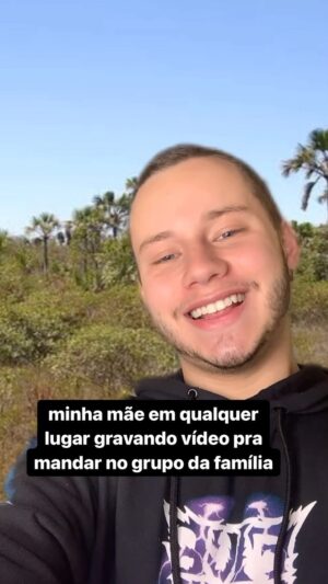 Léo Belmonte Instagram - seus parentes também mandam os videozinhos no grupo? hahahaha