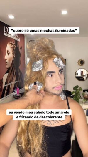 Léo Belmonte Instagram - e nasce uma nova loira KKKKKK vc já passou por isso??