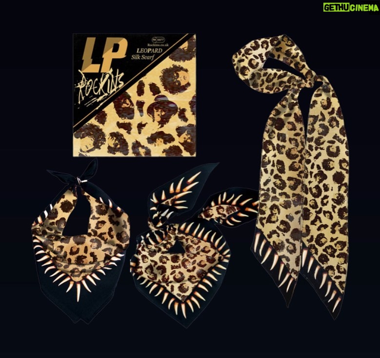 LP Instagram - New merch alert! Happy to announce my new limited edition Rockins Scarves are available now for pre-sale on my merch store. Can’t wait to see how you style them!