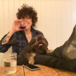 LP Instagram - In this pic we honor Orson, wine and water in that order 🐶 🍷 💧