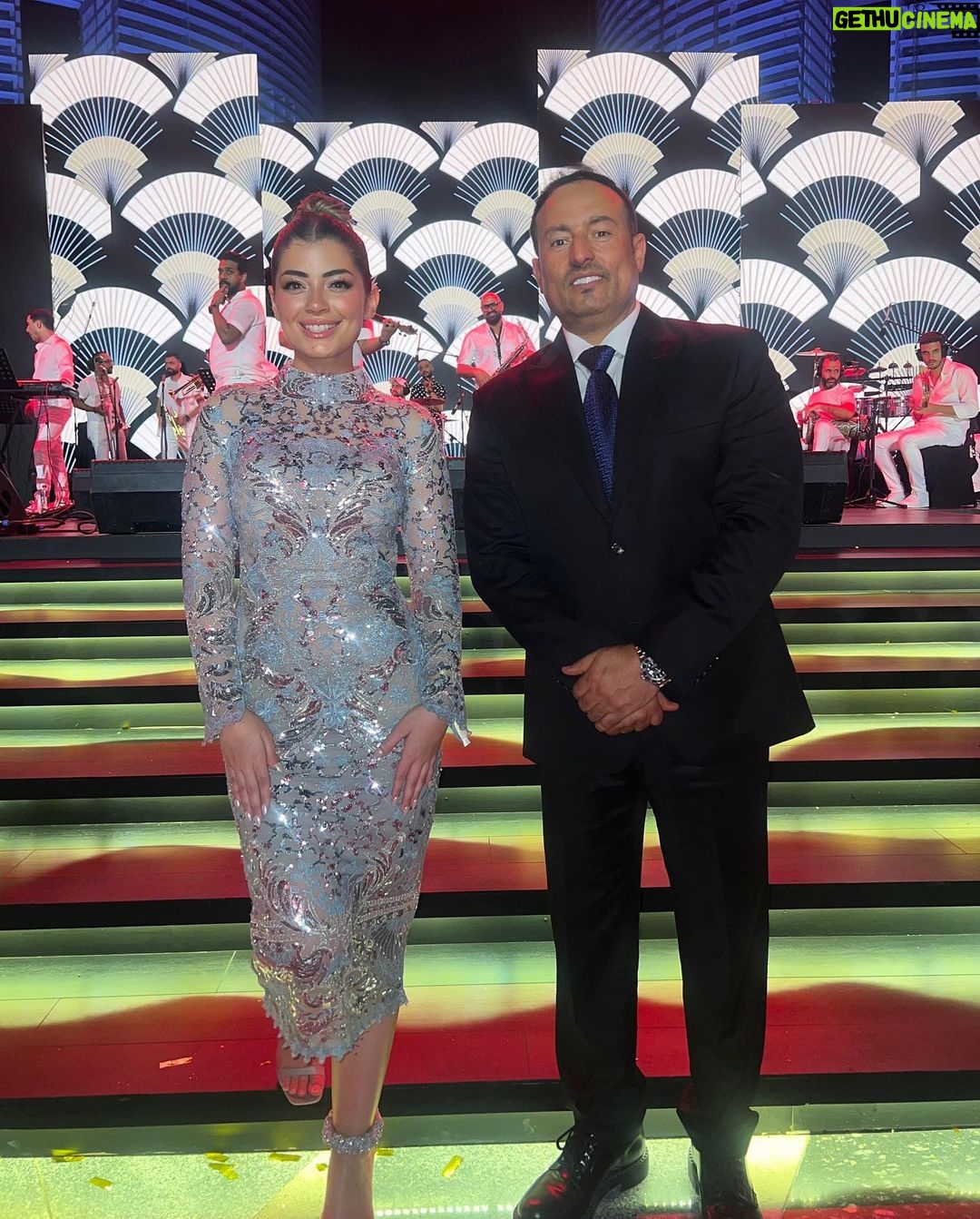 Laila Ahmed Zaher Instagram - My look for the @michael5inco show💫 Dressed by the amazing @michael5inco @sayed5inco himself. Such an honor 🤗 As usual, an out of this world event done by the amazing @yasminesarwat_ 🤍 @poshmanagement_ 💎