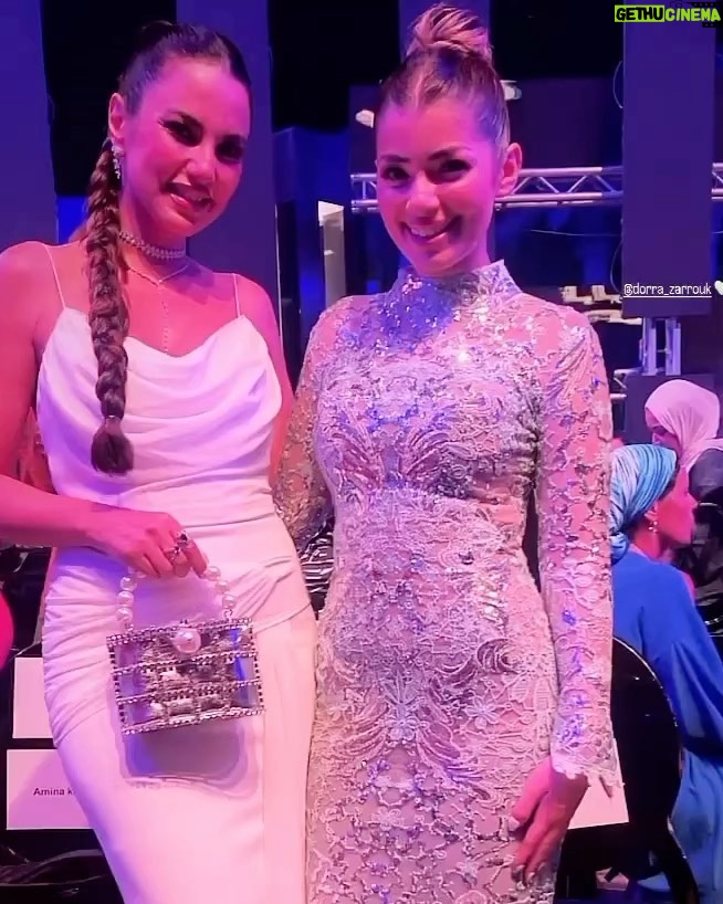 Laila Ahmed Zaher Instagram - My look for the @michael5inco show💫 Dressed by the amazing @michael5inco @sayed5inco himself. Such an honor 🤗 As usual, an out of this world event done by the amazing @yasminesarwat_ 🤍 @poshmanagement_ 💎