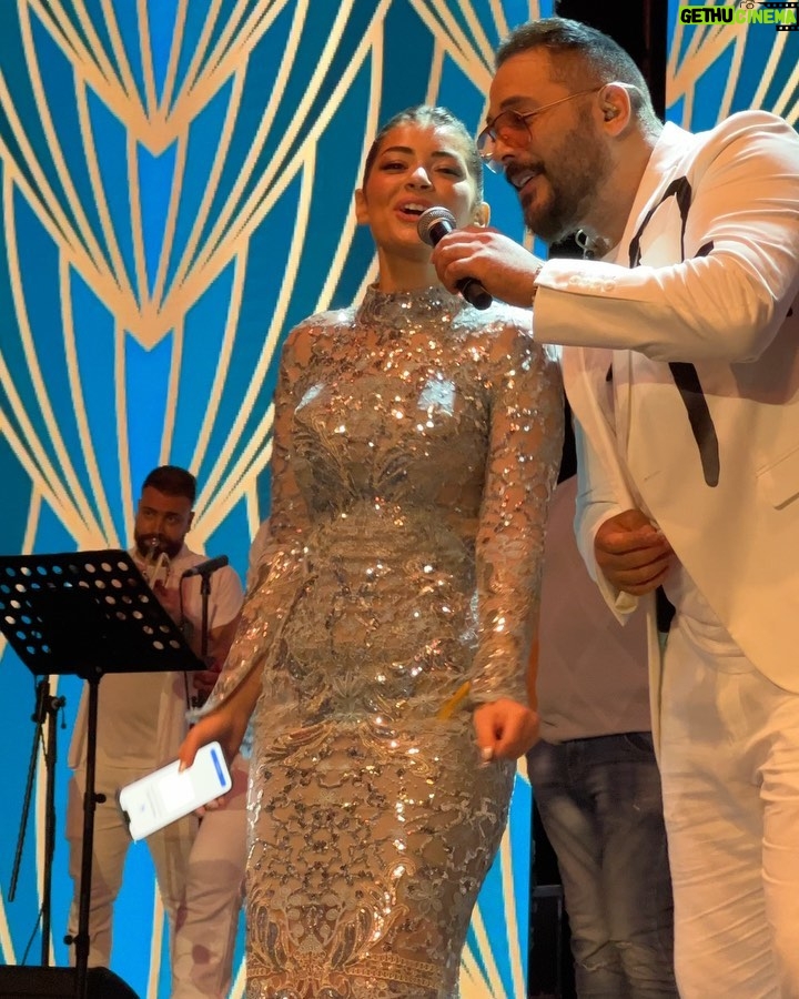 Laila Ahmed Zaher Instagram - My look for the @michael5inco show💫 Dressed by the amazing @michael5inco @sayed5inco himself. Such an honor 🤗 As usual, an out of this world event done by the amazing @yasminesarwat_ 🤍 @poshmanagement_ 💎