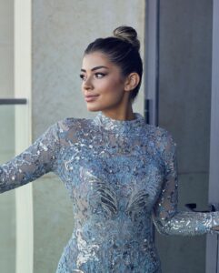 Laila Ahmed Zaher Instagram - 💎 Stylist: @mayajules Dress: @michael5inco Hair: @malaksamy_1 @alsagheersalons Makeup : @nehal_khalil_makeup_artist Photography by the talented: @hatefstudio