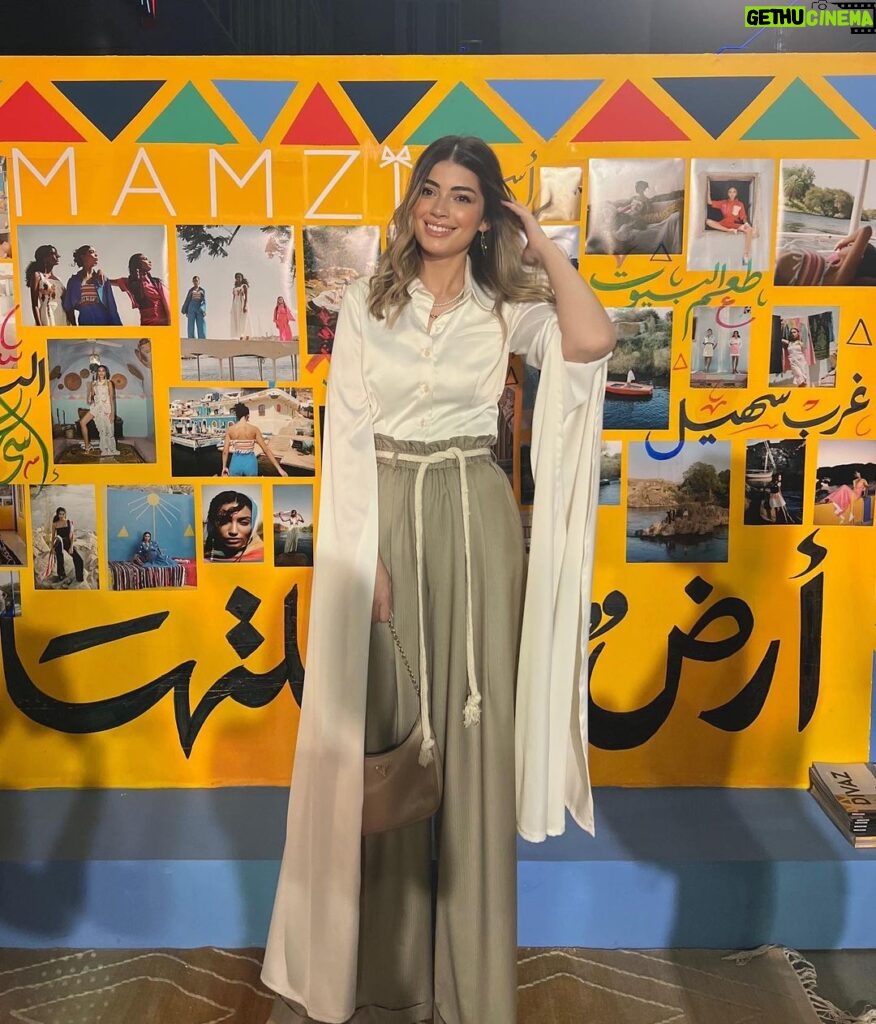 Laila Ahmed Zaher Instagram - From @__mamzi__ ‘s new collection launch✨ Congratulations my love u did a great job 🤗❤️ @mariamabdelghany Full outfit: @__mamzi__