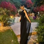 Laila Ahmed Zaher Instagram - Black always wins 🖤 Dress: @ateliermamzi Makeup: @dinaelkasheff Stylist: @mayajules Hair: @alfredandmina Jewelry: @iramjewelry_