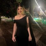 Laila Ahmed Zaher Instagram - Black always wins 🖤 Dress: @ateliermamzi Makeup: @dinaelkasheff Stylist: @mayajules Hair: @alfredandmina Jewelry: @iramjewelry_