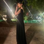 Laila Ahmed Zaher Instagram - Black always wins 🖤 Dress: @ateliermamzi Makeup: @dinaelkasheff Stylist: @mayajules Hair: @alfredandmina Jewelry: @iramjewelry_