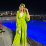Laila Ahmed Zaher Instagram - Ramadan nights ft. @iramjewelry_ ✨🌙 Jumpsuit: @norhanelshouradesigns Bag: @treasure_box_by_rashmaa