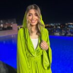 Laila Ahmed Zaher Instagram – Ramadan nights ft. @iramjewelry_ ✨🌙

Jumpsuit: @norhanelshouradesigns 
Bag: @treasure_box_by_rashmaa