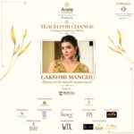 Lakshmi Manchu Instagram - Let's stride down the runway for change! The Teach for Change Annual Fundraiser, led by Lakshmi Manchu Garu, is here! It's bigger and better, so every child can have a bigger and better future! #teachforchange #qualityeducationforall #educateandempower
