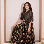 Lakshmi Nakshathra Instagram - 💫 Muah @sreegeshvasan_makeupartist 📸. @anil_pattathuvalappil Outfit @raimes_designerboutique Styling @stylewithandriya #lakshminakshathra