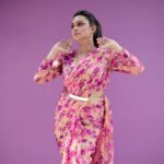 Lakshmi Nakshathra Instagram - The Florals 💫 #lakshminakshathra 📸. @mr.canographers Outfit @lakshmi_nakshathra 😎 Bloused Designed @chakitha_designs Muah @mukeshmuralimakeover Styling @stylewithandriya
